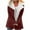 Wine-vestidos de otoño para mujer, variant on Aboser Winter Coats for Women Plus Size Fleece Lined Jacket Brown Lapel Sherpa Cardigan Vintage Button Down Coat Slimming Fluffy Outerwear