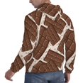 thumbnail image 3 of Hoodies for Men - Chocolate Pattern cute Long Sleeve Comfrt Men'S Fashion Hoodies & Sweatshirts, Sweatshirts for Men Hoodies Pullover Clothing Clothes with Pouch, 3 of 7
