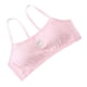 thumbnail image 5 of Big Cami Bra Almohadillas extraíbles Ropa interior inalámbrica sin costuras Rosado Hugo Sujetador de entrenamiento para niñas, 5 of 10