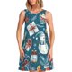 thumbnail image 1 of Fotbe Christmas Snowman Gift Vestido de Verano sin Mangas para Mujer – Vestido Midi Línea A, Estilo Camiseta Floral, Vestido Playero Casual y Fluido, 1 of 7