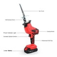 thumbnail image 2 of 24V Cordless Reciprocating Saw with Variable Speed, 2 Batteries & Charger, Lightweight Design, Includes 8 Blades for Wood, Metal, and PVC Cutting, 2 of 8