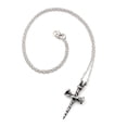 thumbnail image 2 of Silvertone Naii Design Christian Cross Pendant Anti-Tarnish Resistant Necklace Jewelry, J-265-SC, 2 of 5