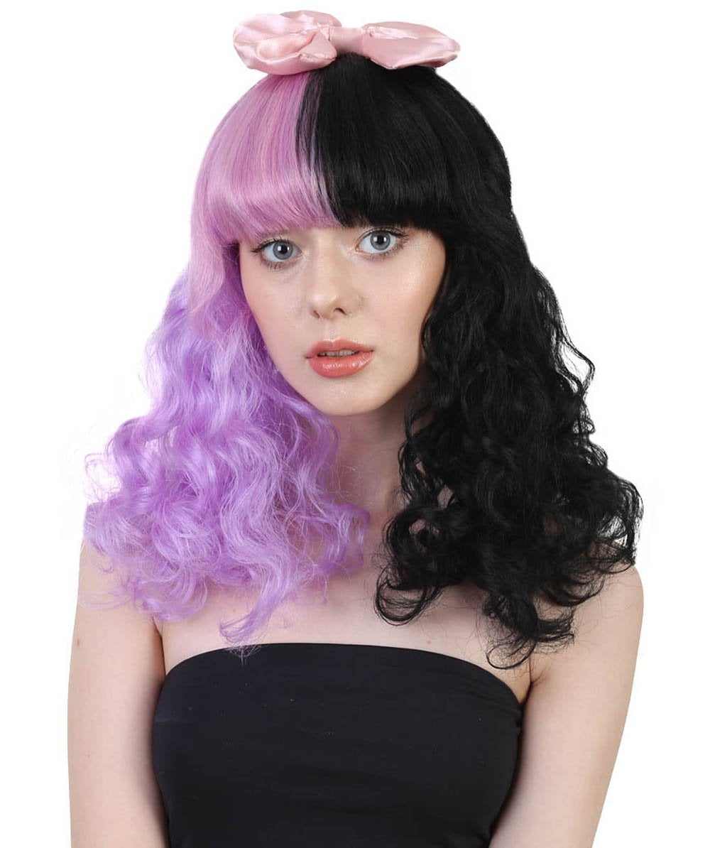 Banana Costumes Goods Hw 558a Two Tone Wig 44 Purple Black One Size Fits Most Walmart Com