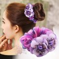 thumbnail image 1 of Coreano elegante flor Scrunchies mujeres ni?as bandas de goma elásticas para el cabello accesorios lazo anillo para el cabello cuerda coleta titular tocado ShuxiuWang 8390612418556, 1 of 1