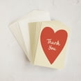thumbnail image 3 of Greeting Cards 10 Pack Big Heart Wedding 4.25 x 5.5 Inch Blank Thank You, 3 of 5