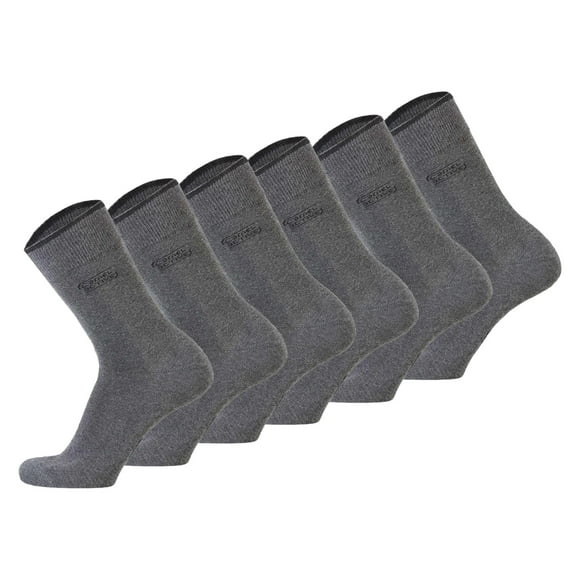 camel active Calcetines para hombre, paquete de 6 - Calcetines básicos, algodón orgánico Antracita 43-46