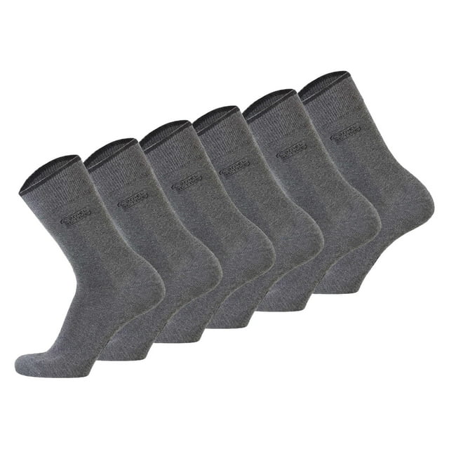 camel active Calcetines para hombre, paquete de 6 - Calcetines básicos, algodón orgánico Antracita 43-46