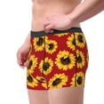 thumbnail image 4 of Naloa Sunflowers On Red Print Mens Underwear - Boxers for Men, Classic Briefs for Men, 4 of 9