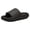 Black, variant on Unisex Pillow Cloud Slippers for Women and Men, Thick Sole Ultra Cushioned Arch Support Slides, Non-Slip Quick Drying Open Toe Shower Sandals, Foot Pressure Relief House Shoes for Daily Use