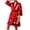 Red, variant on Men's Satin Robe Dragon Luxurious Silk Spa Long Sleeve House Kimono Bathrobe Red L