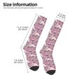 thumbnail image 5 of Fotbe Rose Flowers print Women's Men's Novelty Crew Socks Cotton Socks Knee High Socks for Walking,Running,Nurses,Pregnancy, 5 of 9