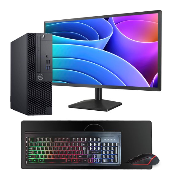 Restored Dell OptiPlex 3060 Desktop Computer Bundle | Intel Core i7, 16GB RAM, 500GB SSD | Windows 11 Pro, 24" Monitor | Blair Tech