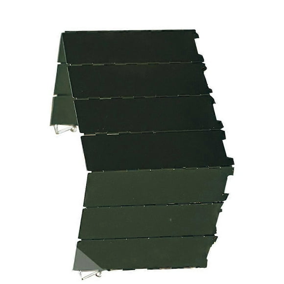 Camping Stove Windshield Outdoor Camping Hiking Green 82.00X24.00X0.10CM Stove Windshield 1Pack