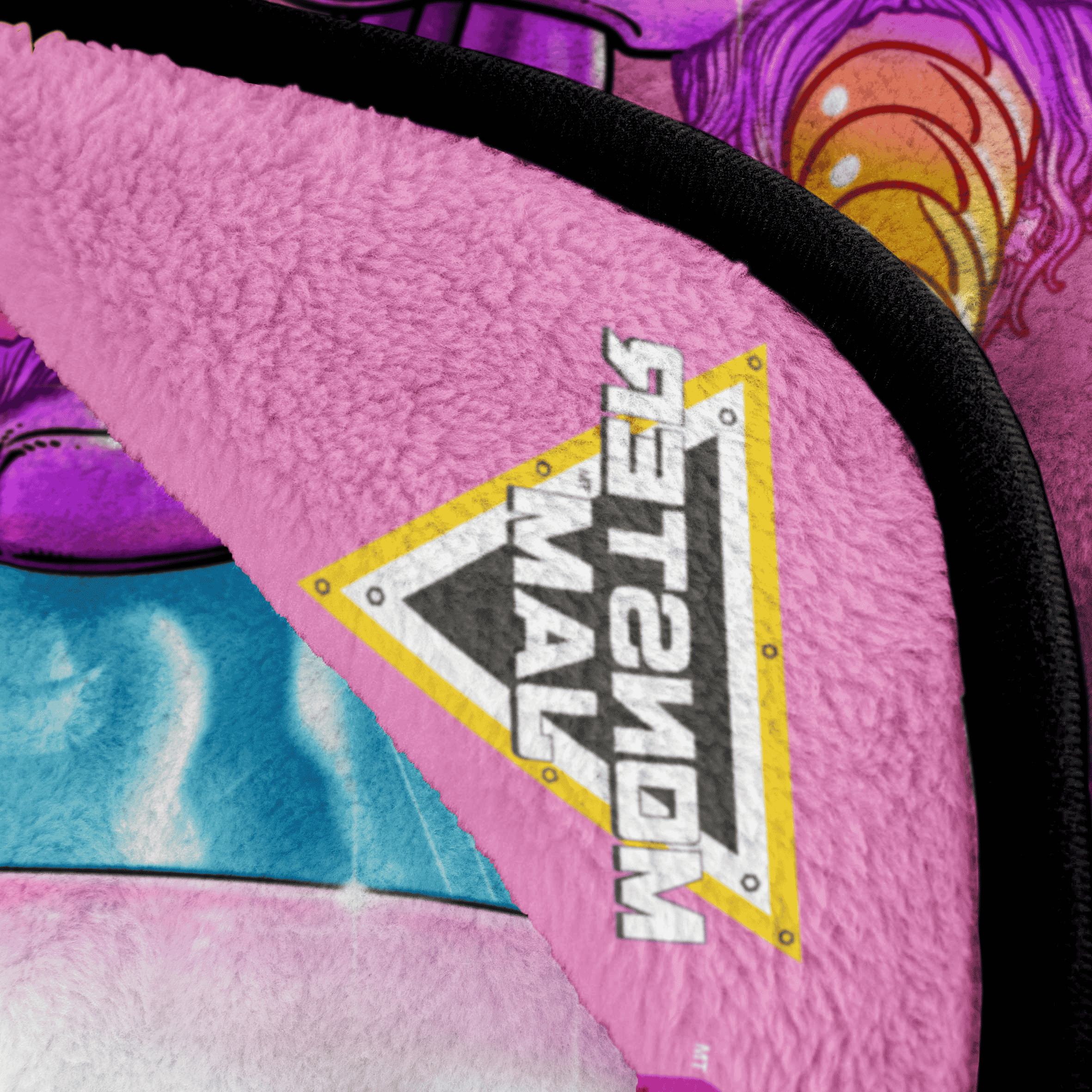 Monster Jam Sparkle Smash Throw, 46x60, Polyester Coral Fleece, Pink, Monster Jam