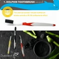 thumbnail image 4 of xianlin-Dolphin Charcoal Toothbrush Extra Soft Bristle Manual Soft Long Flossing, Ultra Clean Toothbrush, Good for Sensitive Teeth and Gums (Multi, Charcoal 4 Packs), 4 of 4