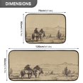 thumbnail image 3 of 2-Piece Kitchen Mat Set Non Slip Washable Floor Mats Decorative Rugs for Kitchen Sink Laundry Horseback in The Desert Illustration, 3 of 7