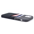 thumbnail image 5 of Dockem iPhone 12 / 12 Pro Luxe M2 Wallet Case; Built-in Metal Plate, 2 Card Slots, Black/Grey, 5 of 9