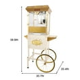 thumbnail image 7 of Miniyam 16 oz Commercial Popcorn Machine with Cart, High-Power 850W Popcorn Maker with Stainless Kettle, Clear Viewing Panels, Warming Light & Storage Cabinet, White, 7 of 7