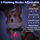thumbnail image 4 of Luz LED de seguridad para perros, luces LED con clip y 3 modos de luz para perros para caminatas nocturnas y campamentos, 4 of 5