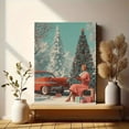 thumbnail image 6 of Retro Christmas Scene Canvas Print, Wall Art for Living Room, Bedroom, Kitchen, Dining Room, Office, Den, Foyer, Hallway, 6 of 8