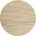 thumbnail image 1 of Ahgly Company Machine Washable Indoor Round Contemporary Brown Area Rugs, 4' Round, 1 of 7