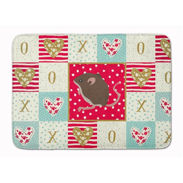 Tapis en Mousse à Mémoire de Forme Lavable en Machine Baby Mouse Love 19 x 27 Po