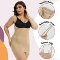 thumbnail image 4 of ANYFIT WEAR Plus Size Shapewear Dress for Women Tummy Control Open Bust Full Slip Under Dresses Sculpt Body Shaper, 4 of 7
