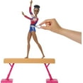 thumbnail image 3 of Barbie Gymnastics Playset with Brunette Doll & 15+ Accessories, Includes Twirling Gymnast Toy & Balance Beam, 3 of 7