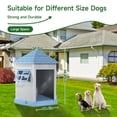 thumbnail image 3 of Caseta para perros DRATO para interiores y exteriores, duradera para perros grandes, color azul, 3 of 8