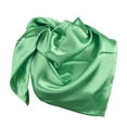 thumbnail image 2 of Pxiakgy Large Square Satin Head Scarf - Silk Hair Scarf Square Hair Bandanas Large Scarf Sleeping Head Wraps for Women Solid Satin Square Head Scarf Lightweight Neck Scarves Hair Neckerchief Green, 2 of 4