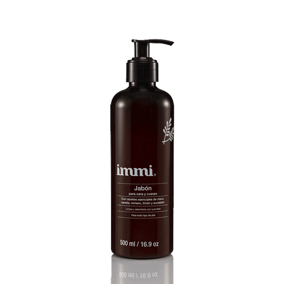 jabón liquido para cara y cuerpo de 500 ml immi jabón liquido para ducha 500 ml immi