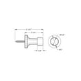thumbnail image 4 of Deltana BDS125U15 1.5 in. Baseboard Door Bumper- Satin Nickel - Solid, 4 of 6