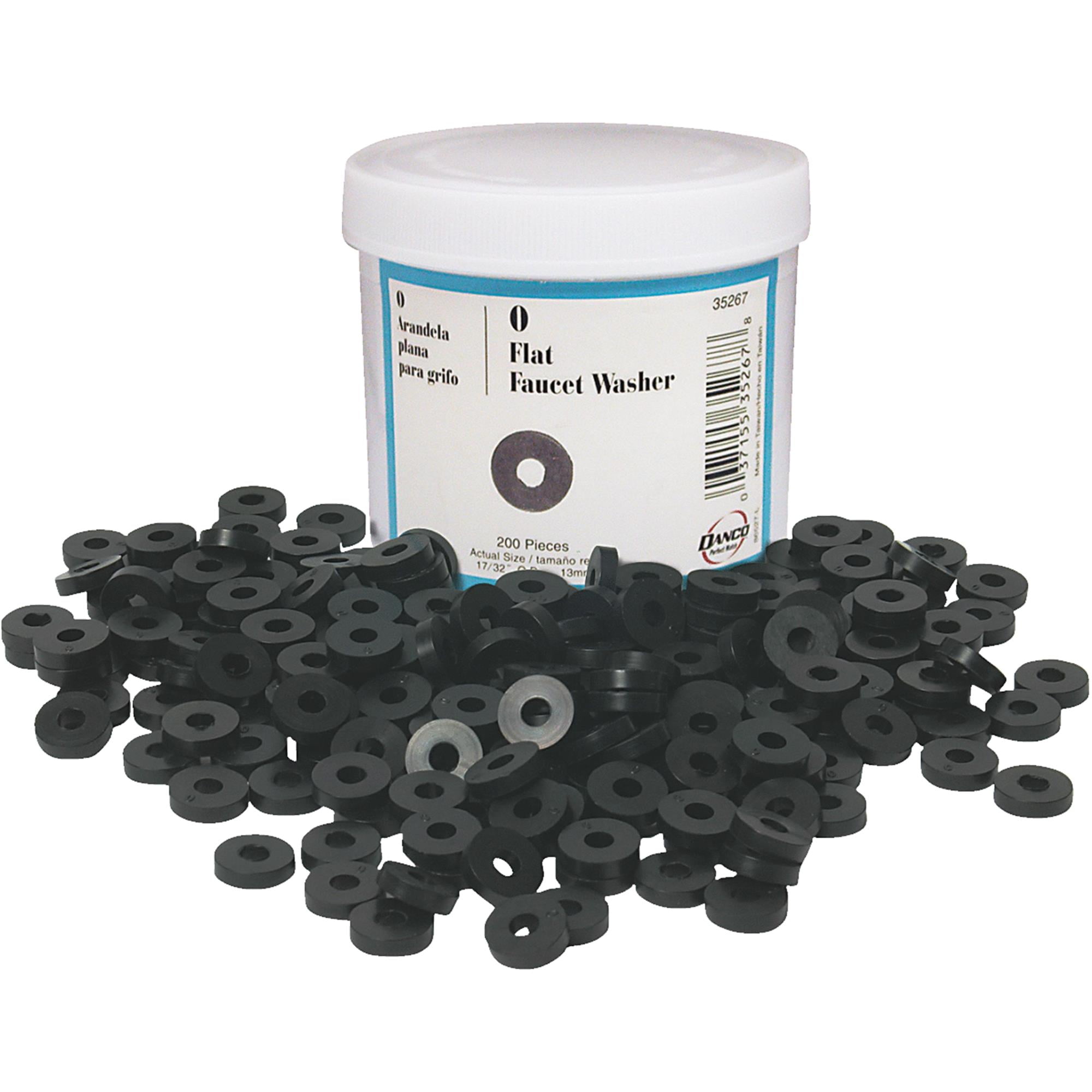 Danco 17/32" Flat Faucet Washers, 35267, 0 Flat Trade Size, 200 Pack