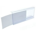 thumbnail image 2 of Wire Shelving Label Holder, Clear Plastic Clip On Ticket Holder with Sleeve, 3" x 1.25", 10 Pack, 2 of 6