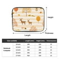 thumbnail image 4 of LNWH Cute Animals Happy Autumn Pattern Laptop Sleeve, Notebook Computer Pocket Tablet Briefcase Carrying Bag, 10 inch Laptop Case, 4 of 8
