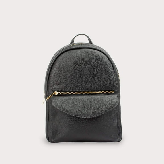 Leather Backpack OAK & ELK Black
