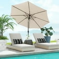 thumbnail image 2 of Costway Outdoor Heavy Duty Market Umbrella with Tilt Mechanism Crank Handle 8 Sturdy Ribs, 2 of 9