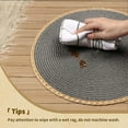 thumbnail image 5 of Woven Placemats Round Non Slip Linen Table Mat | Decorative Heat Resistant Bowl Mat | Easy Clean | 15 in Diameter | Beige Gray | 1 Pack | Versatile Dining Decor, 5 of 6