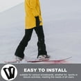 thumbnail image 3 of SOPOTUTU 1 Pair Ladder Strap Band Drift Board Ankle Straps Black Fabric Split Design for Experienced Snowboarders, 3 of 7
