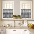 thumbnail image 4 of Geometric Boho Valances for Windows, Modern Kitchen Curtains, Bathroom Curtains Window Rod Pocket Short Curtains,Kitchen Window Curtains Over Sink,2 PCS Small Window Curtains,Valances for Kitchen, 4 of 5