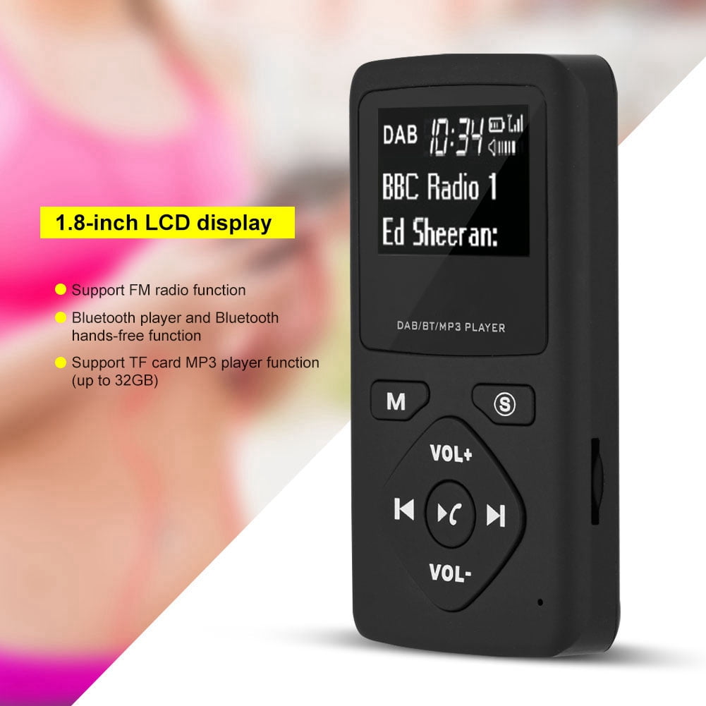 GPO Portable DAB//DAB+//FM Radio Mini Personal Digital Handheld Radio with Rechargeable Battery//Earphones Included