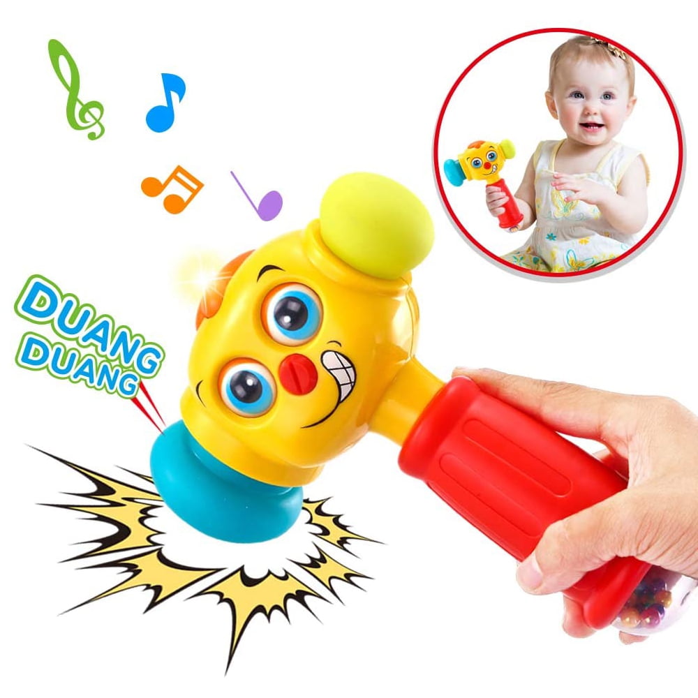 1 Year Old Toys for 1 Year Old Boy Girl Gifts Baby Toys 12-18 Months, Baby Toys 6 to 12 Months Toy Hammer with Music Sound & Light