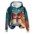 thumbnail image 1 of WEAIXIMIUNG Sweatshirts pour Femmes Tendance Décontracté Imprimé Col Rond à Capuche, 1 of 3