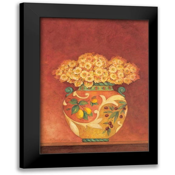Gladding, Pamela 11x14 Black Modern Framed Museum Art Print Titled - Tuscan Bouquet II
