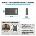 thumbnail image 2 of Extra Thick Foam Kneeling Pad for Gardening and Exercise Mat for Floor Work, Small Grey, 2 of 6