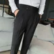 thumbnail image 2 of Pantalones de verano para hombre de Office 9, pantalones de trabajo negros rectos, pantalones de traje para hombre, ropa de estilo coreano china de alta calidad para hombre, 2 of 5