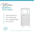thumbnail image 6 of RiverRidge Madison 1- Door Bathroom Storage Linen Cabinet Organizer with Shelves - White, 6 of 10
