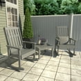 thumbnail image 2 of Highwood 3-pc Lehigh Rocking Chair Set - 2 Lehigh Rockers and 1 Adirondack Side Table, Outdoor, Eco-friendly, Synthetic Wood, 2 of 6