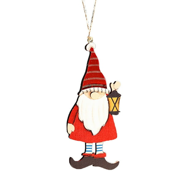 Gibobby Arreglo Escena Navideña Adornos Santa Árbol Navidad Colgante Pequeño(A)