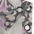 thumbnail image 4 of Ambesonne Floral Grommet Curtain, Vintage Lily Flowers Bloom, 50"x96", Grey Pink and Peach, 4 of 5